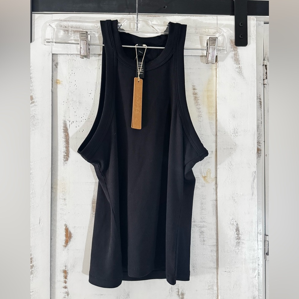 Skims black tank top